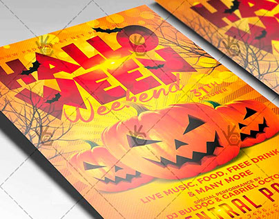 Halloween Weekend - Seasonal Flyer PSD Template
