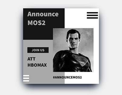 Web Banner design for Announcement of Man of Steel 2