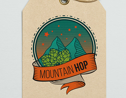 Mountain hop - Logo and label concept