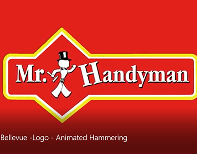 Mr. Handyman of SE Bellevue -Logo - Animated Hammering