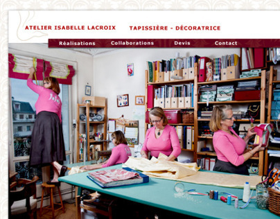 Webdesign & photo - siteHTML pour Isabelle Lacroix