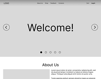 Прототип страницы сайта