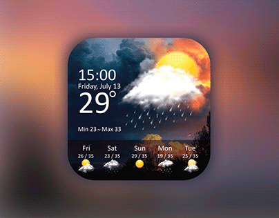 Weather App Icon Design