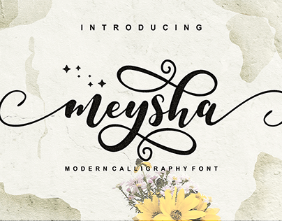 Meysha Calligraphy Font