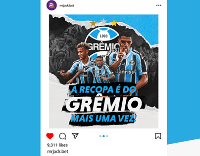 Postagens Redes Sociais - Grêmio | Mr. Jack