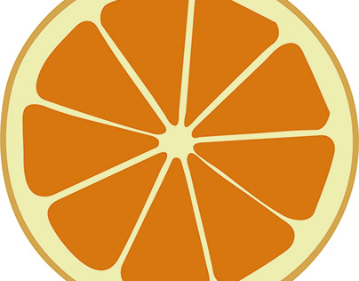 orange vector made in illustrator