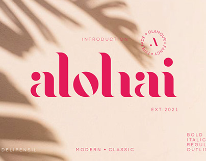 Alohai - Feminim Serif Typeface