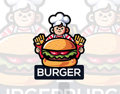 Burger shop logo design