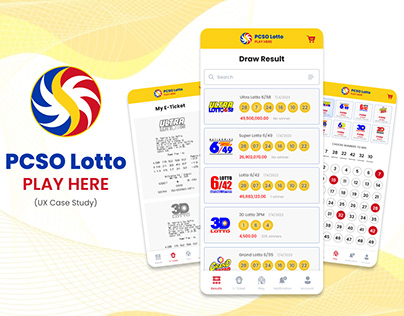 PCSO Lotto (UX Case Study) - UI/UX Design