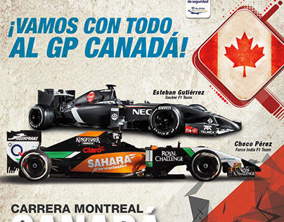 GP Canada F1 Telmex - Magazine ad Design