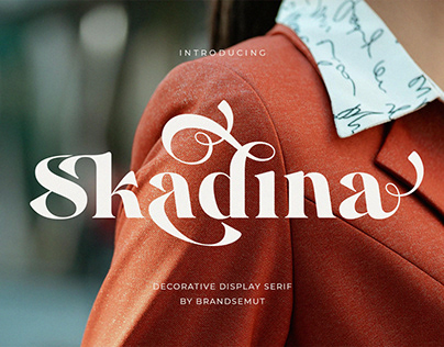FREE FONT || Skadina – Decorative Display Serif