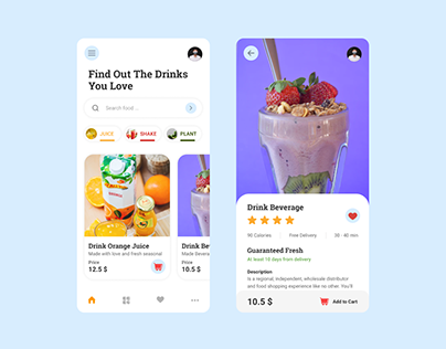 Find out the Drinks - Free template on figma