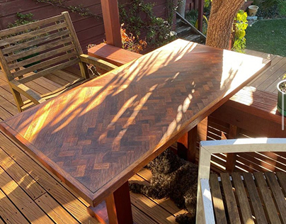 Recycled Kwila Outdoor Table (Isolation Project)