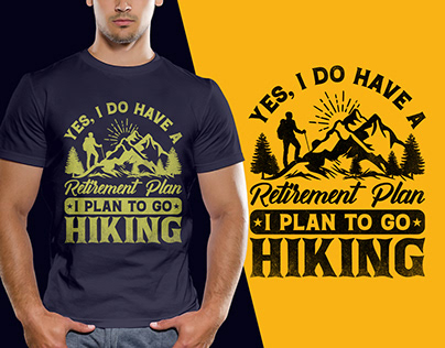 Hiking T-Shirt Design for Hiking Lover