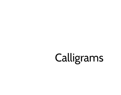 Calligrams