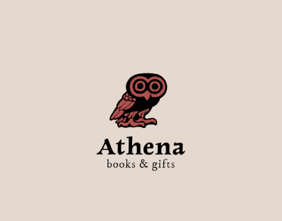 Athena book shop logo