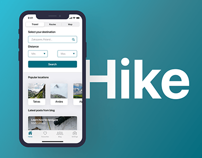 Hike - Concept app for hikers