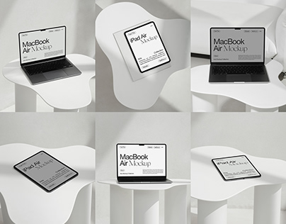 iPad Air & MacBook Air M2 Mockups | Apple Mockups