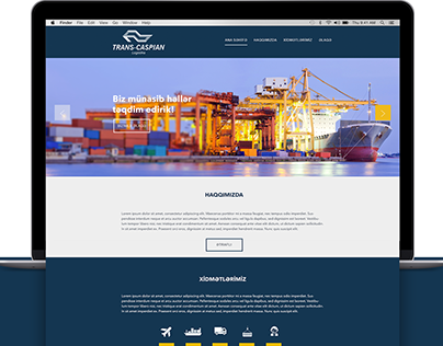 Website of Trans Caspian Logistics