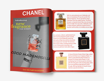 Chanel Magazine Page Layout