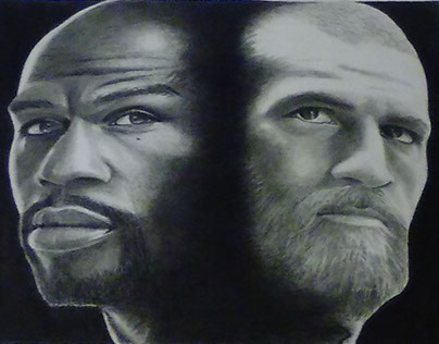Drawing Floyd Mayweather and Conor McGregor