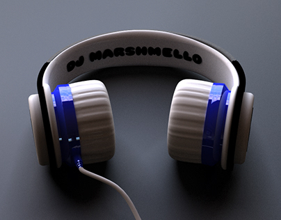 Headphone concept for DJ Marshmello