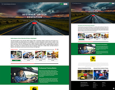 Car Driving School Website Design