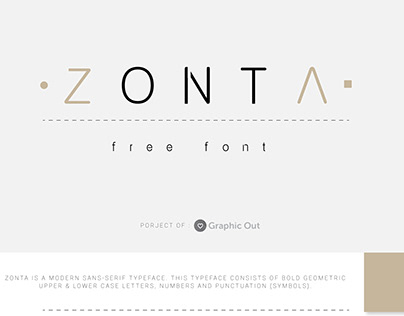 Zonta free Font