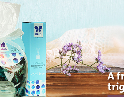 Web Banners for IRIS aroma beauty