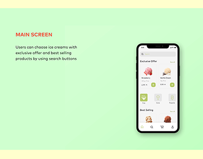 Pado Ice Cream App
