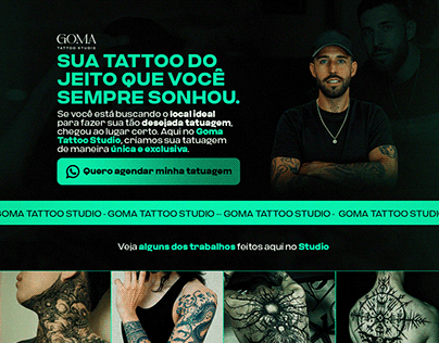 Landing page - Studio De Tatuagem