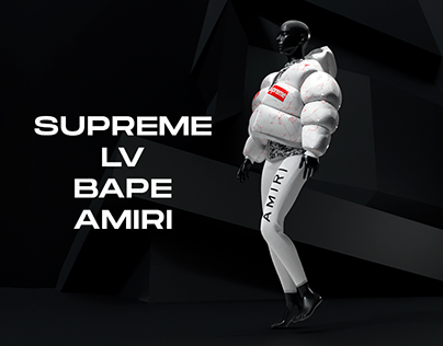 Virtual Fashion SUPREME x LV x BAPE x AMIRI