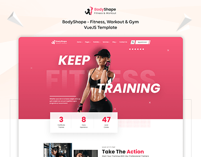 BodyShape - Fitness, Workout & Gym VueJS Template