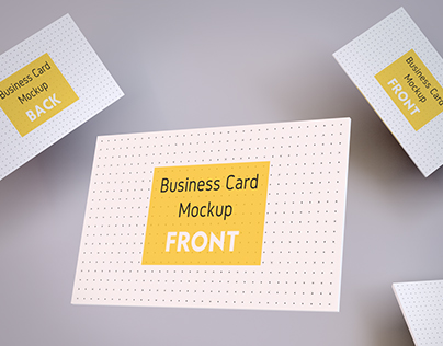 MOCKUP - Realistic Business Card & A4 paper Mockup