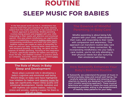 Introduction to the concept of Sleep Music For Babies
