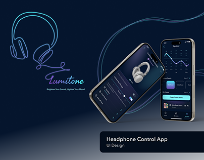 Lumitone | Headphone Control App | UI Design Case Study
