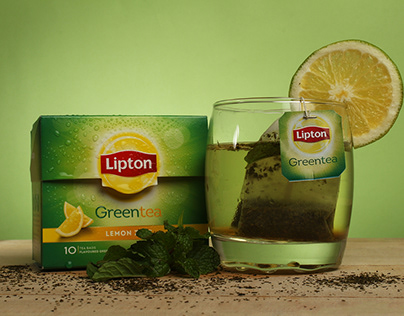Product shoot for Lipton Green tea.