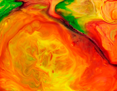 Fluid Art. Multicolored abstract background on liquid