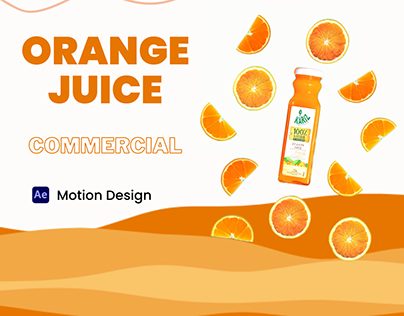 Orange juice commercial | Motion Design | After Effects