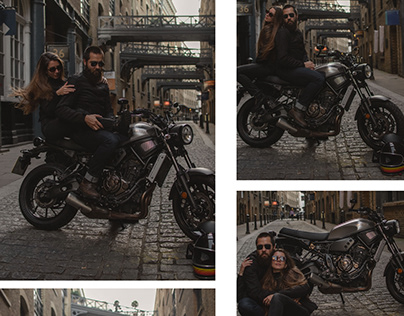Shad Thames motorcycle photoshoot