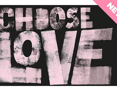Display font Choose Love sans serif