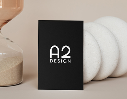 Minimal black and white architect business card design