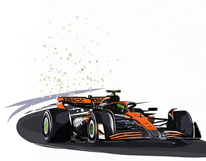 Formula 1 racing car - McLaren - Lando Norris