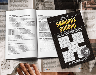 Samurai Sudoku Puzzle Book For Adults