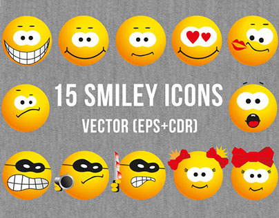 15 Smiley Icons