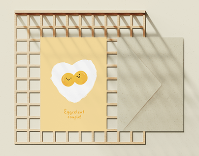 Eökke — Eco Greeting Card — Eggcelent Couple
