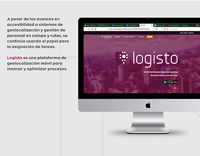 Project thumbnail - Website Logisto