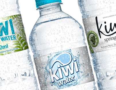 Logo + Water Bottle Label / New Zealand