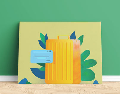 Yellow suitcase