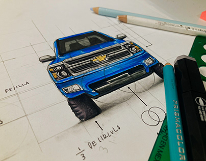 Sketch I Diseño industrial pick up Silverado Chevrolet
